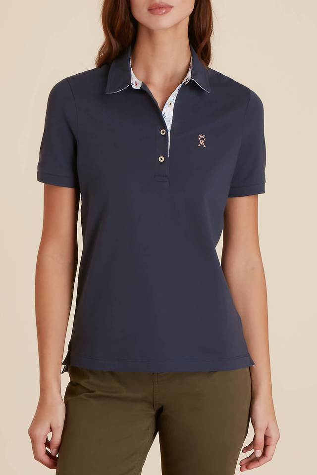 Polo à details imprimé garrigue - Image principale