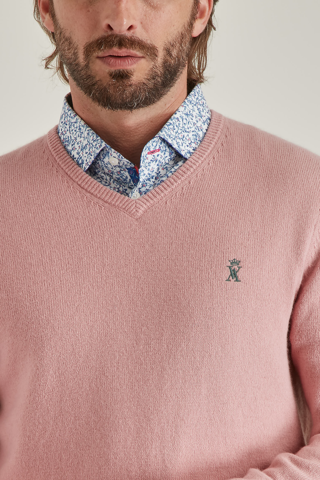 Pull Col V Uni - Image principale