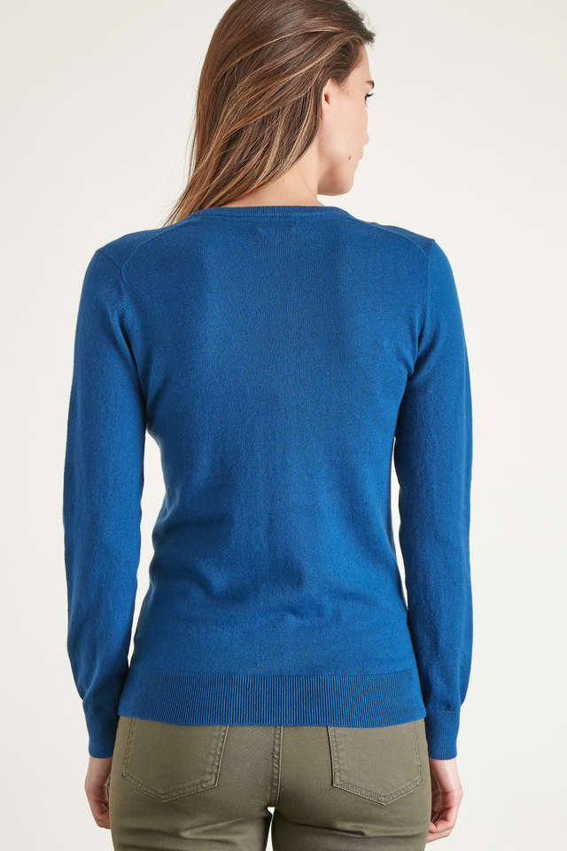 Pull Col V uni - Image principale