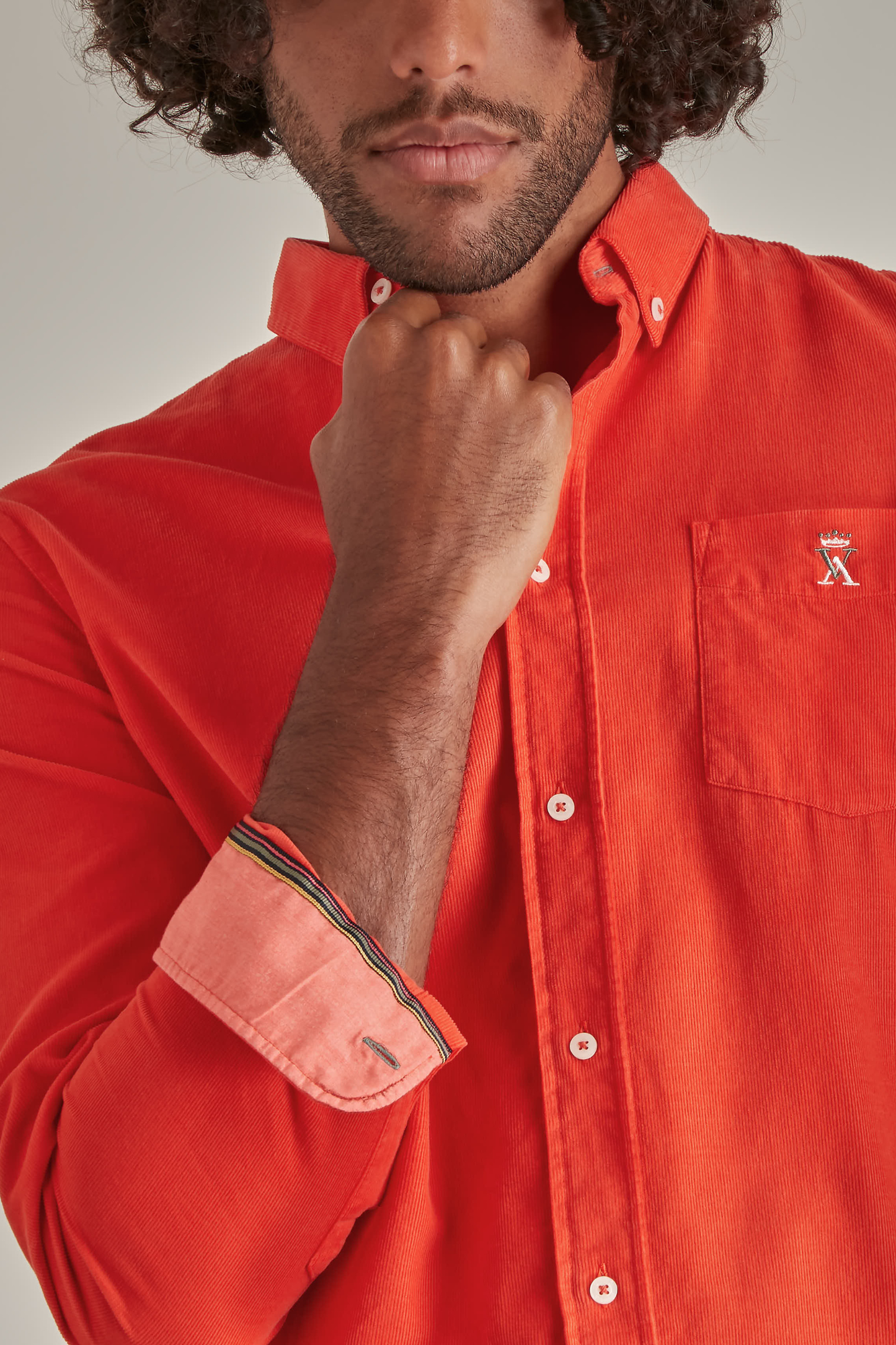 Chemise Regular en Velours