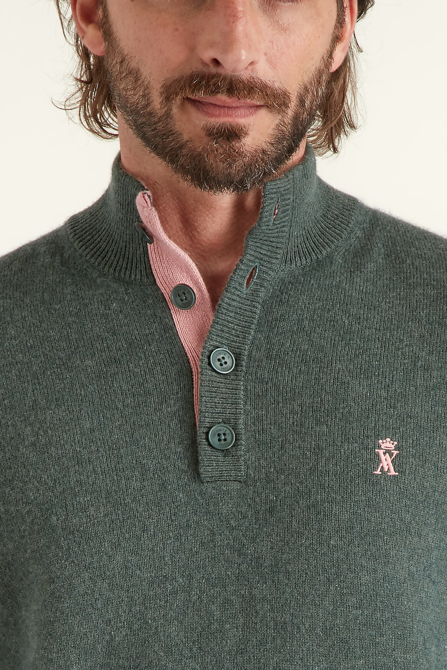 Pull à Col Boutonné