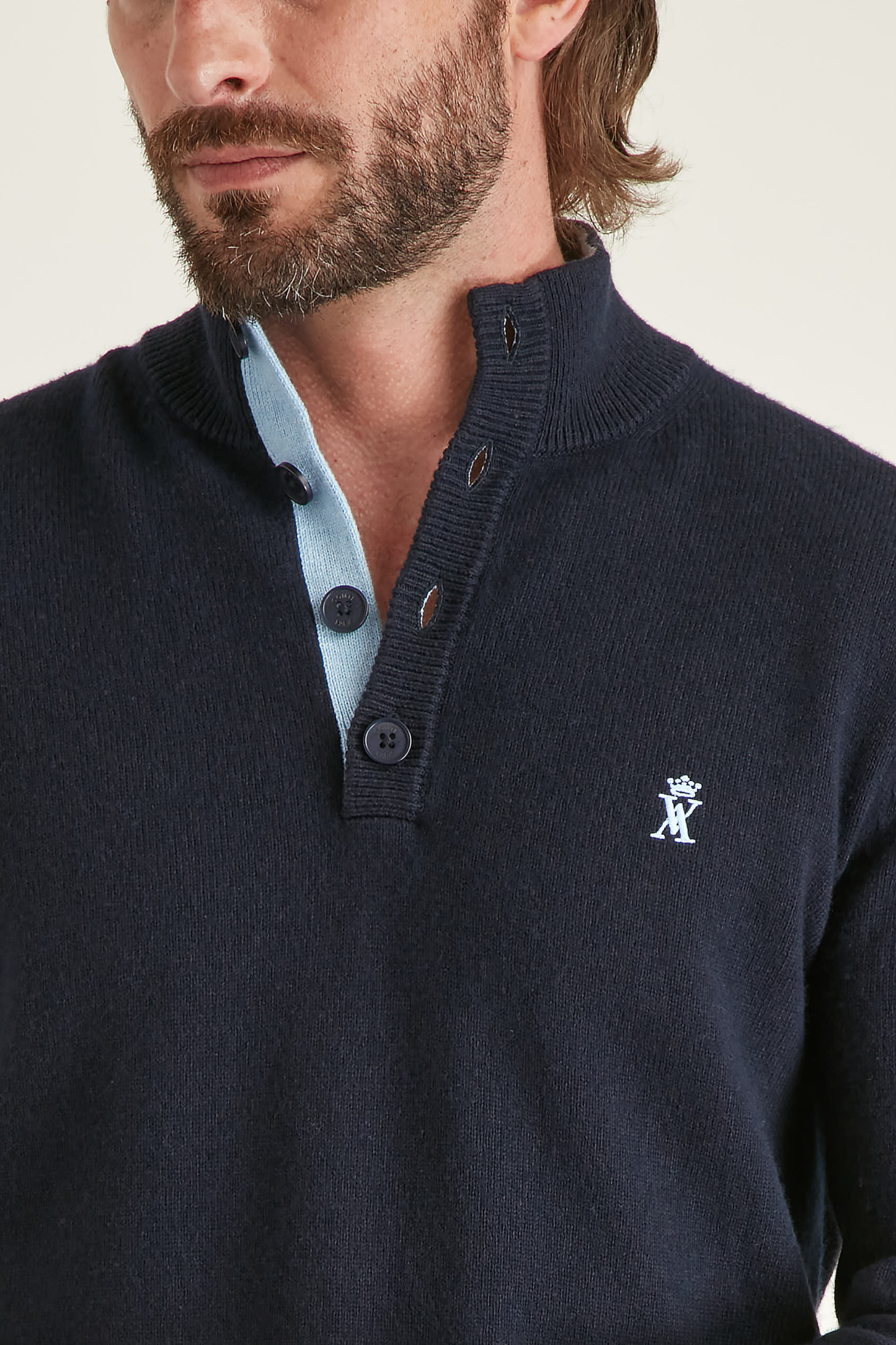 Pull à Col Boutonné