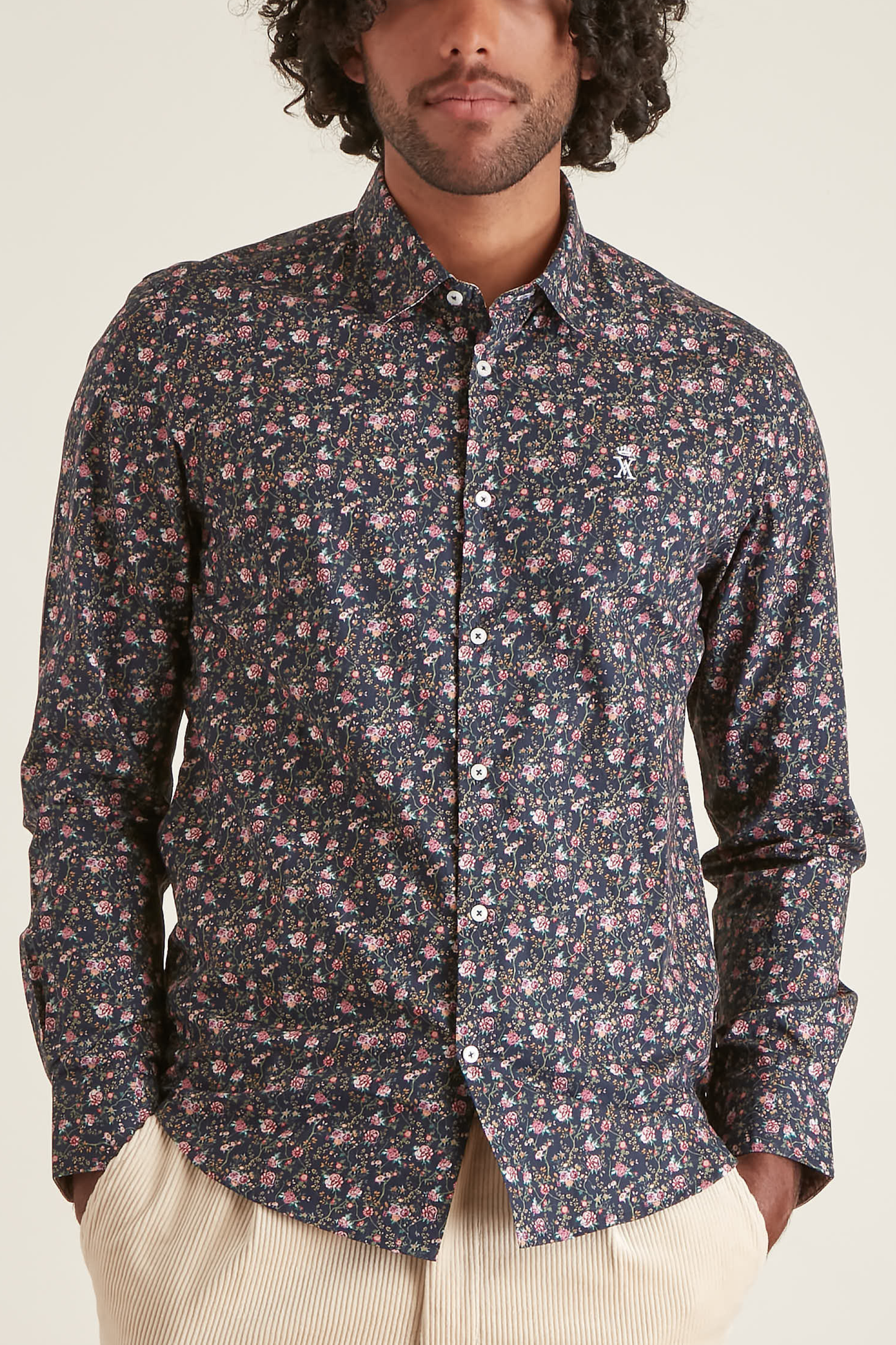 Chemise Slim à Imprimé Bouquet