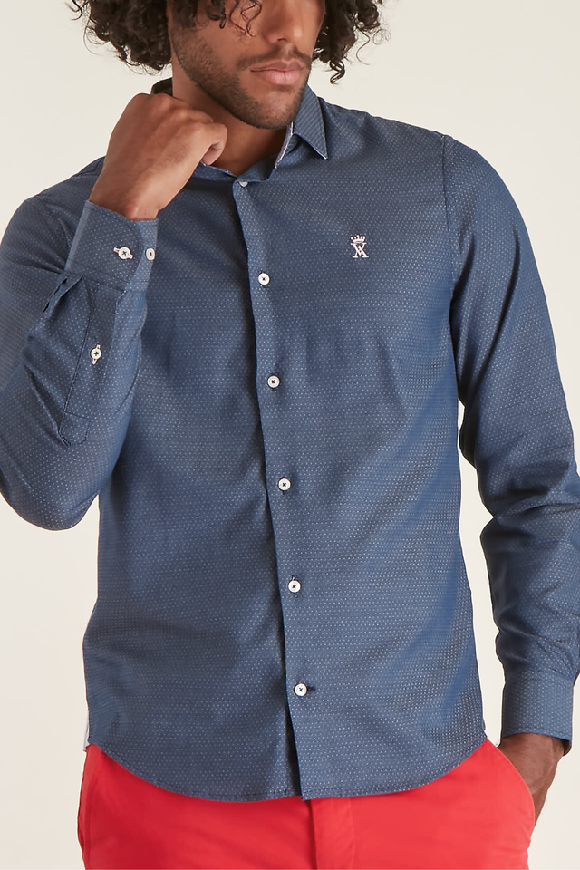 Chemise Slim à Micro Pois - Image principale
