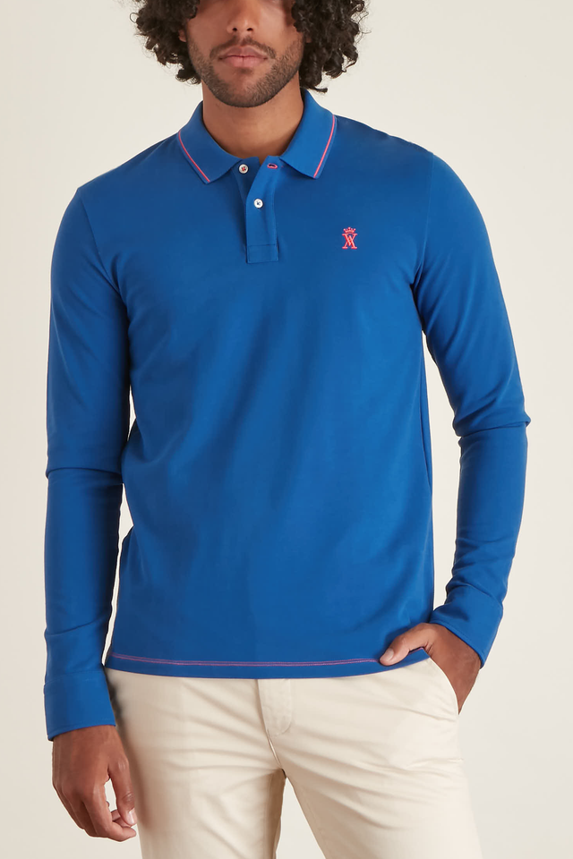 Polo Ajusté à Détails Fluo - Image principale