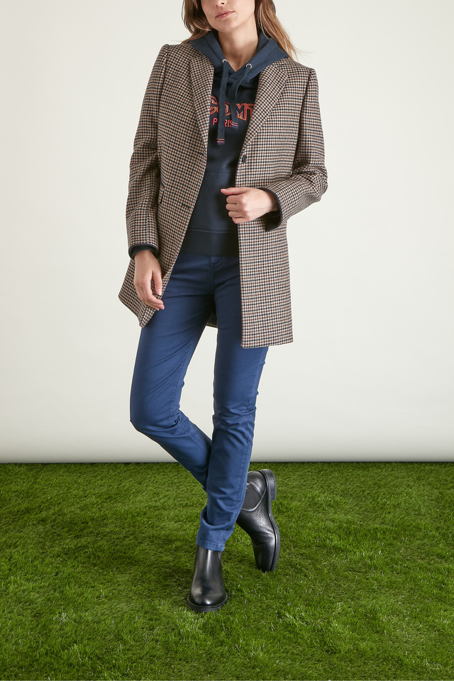 Manteau à motifs Pied de poule - Image principale