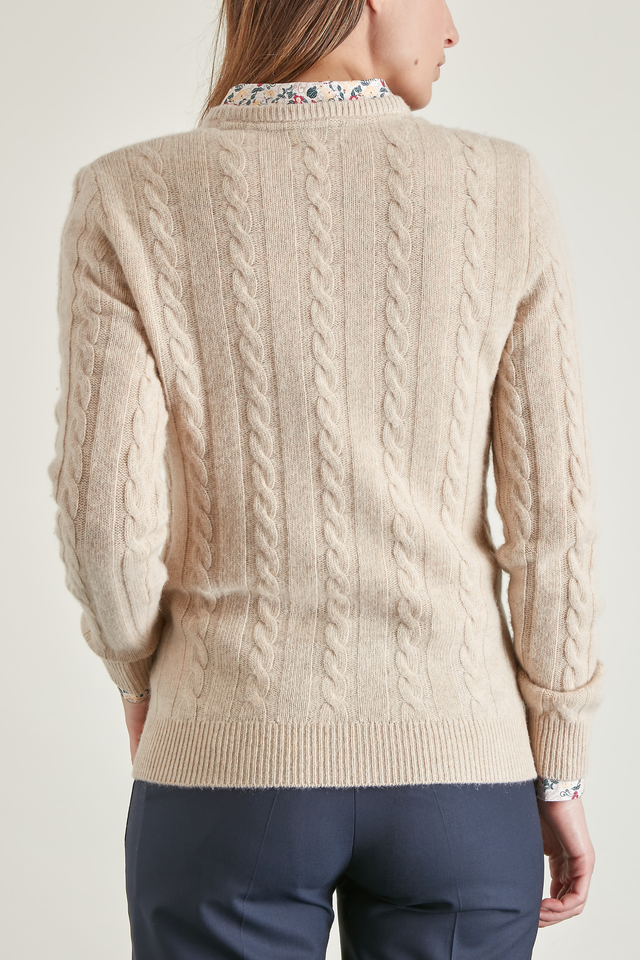 Pull Torsadé uni - Image principale