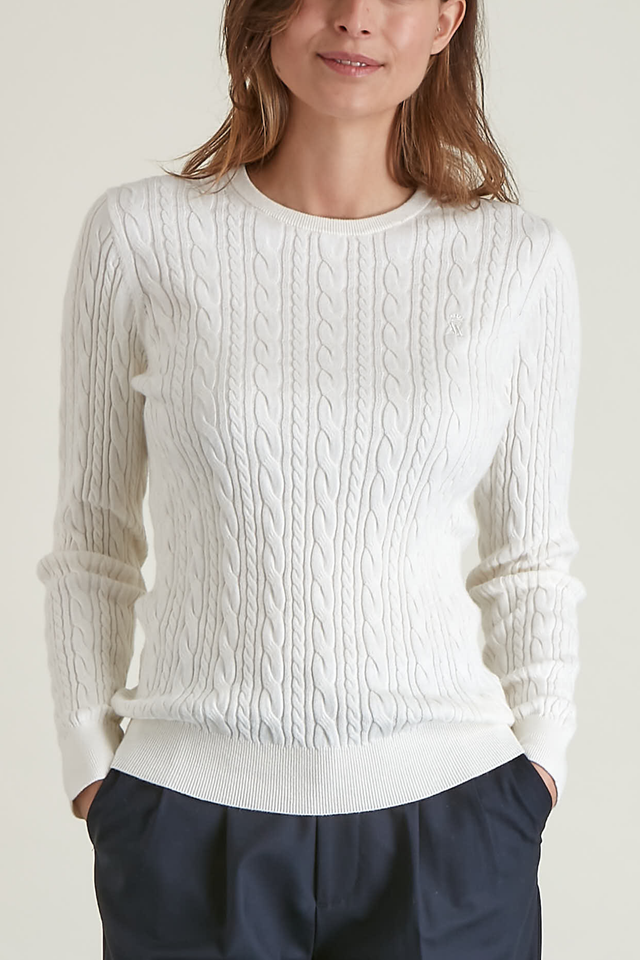 Pull Torsadé Uni - Image principale
