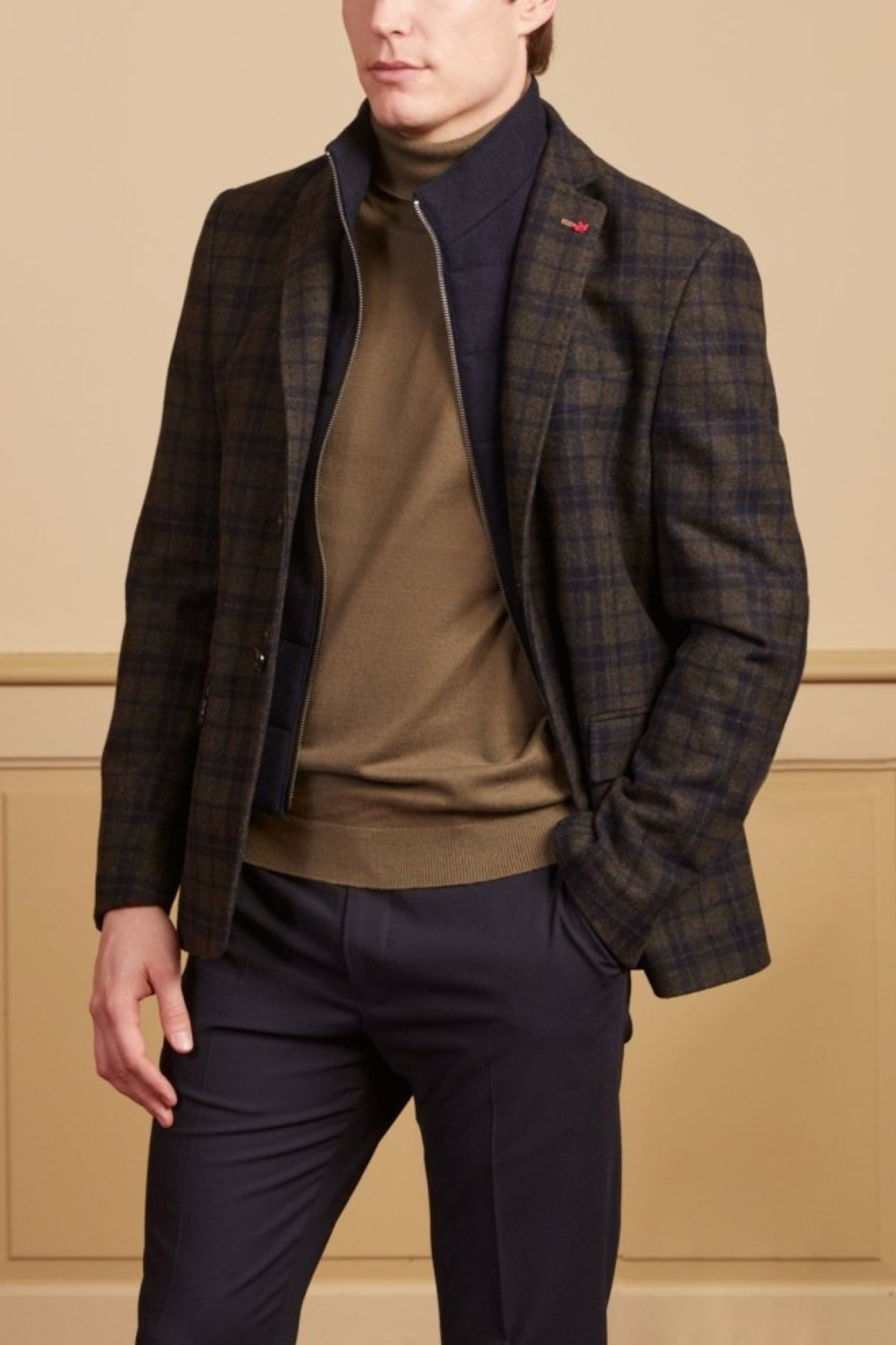 Blazer Slim à carreaux