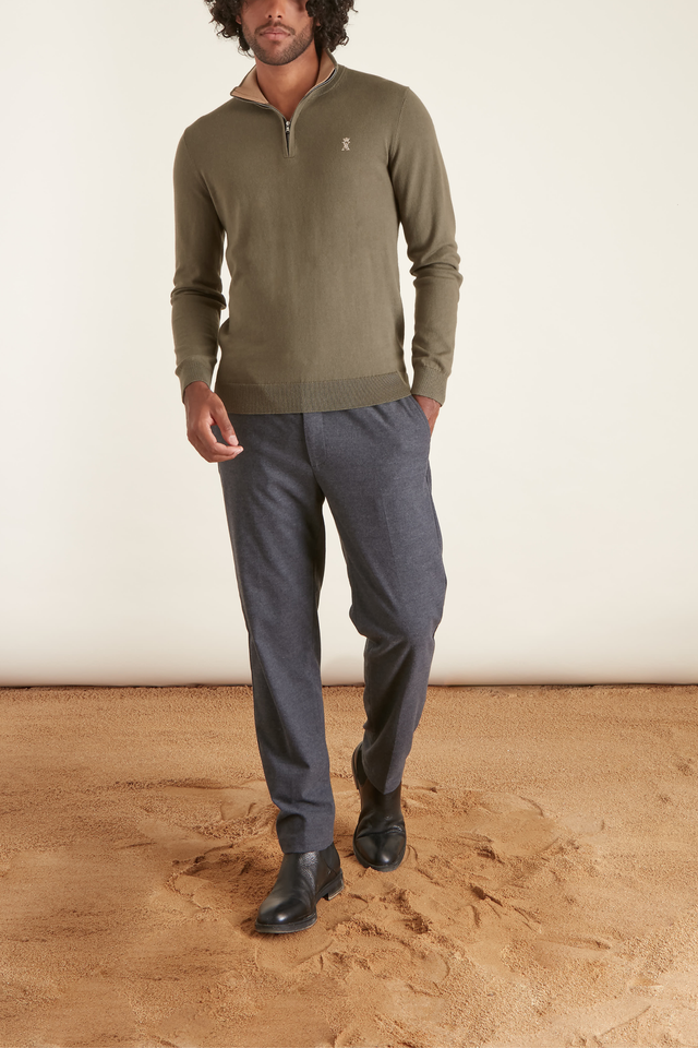 Pull Keaton Col Zippé - Image principale