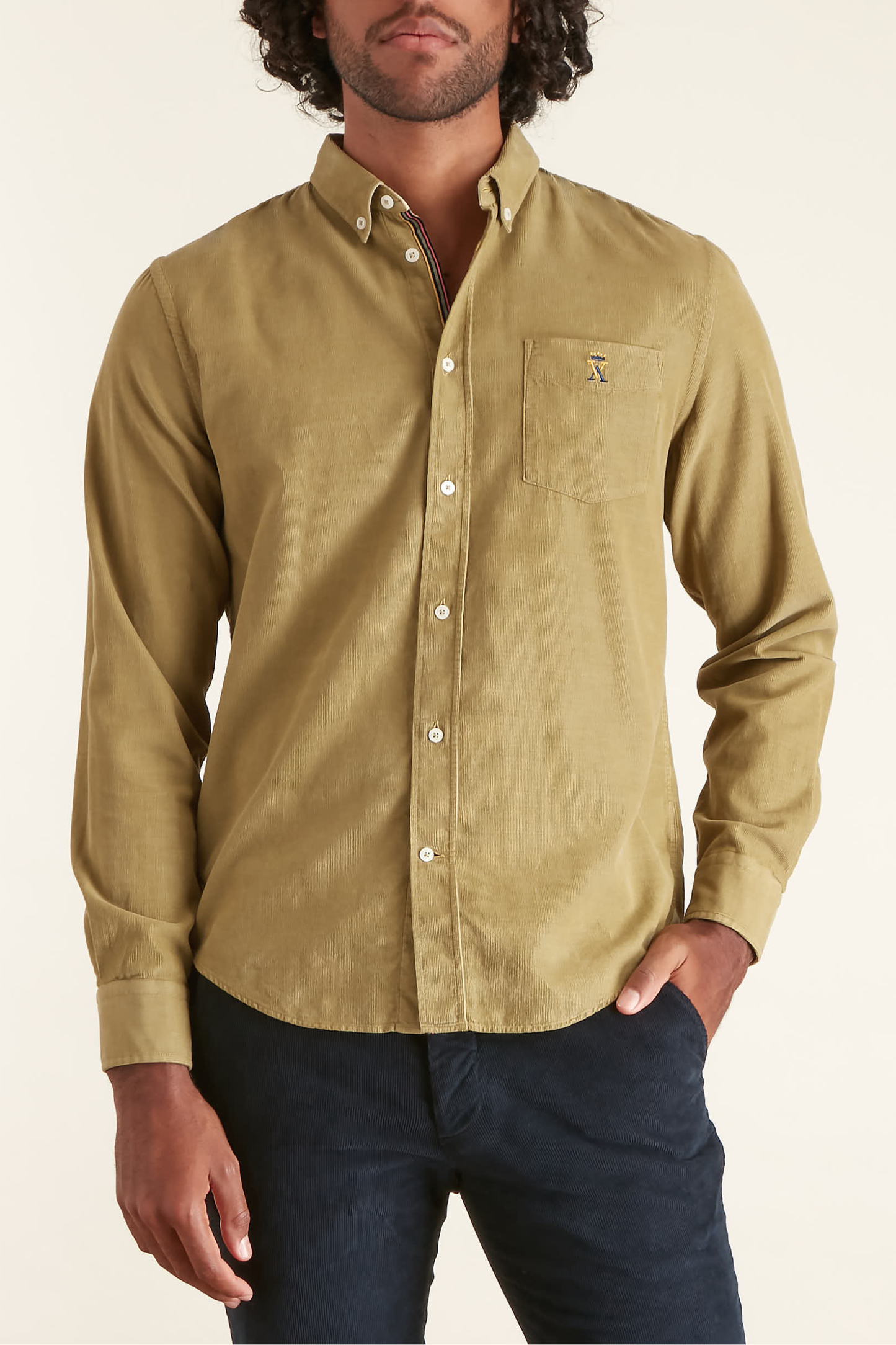 Chemise Regular en Velours