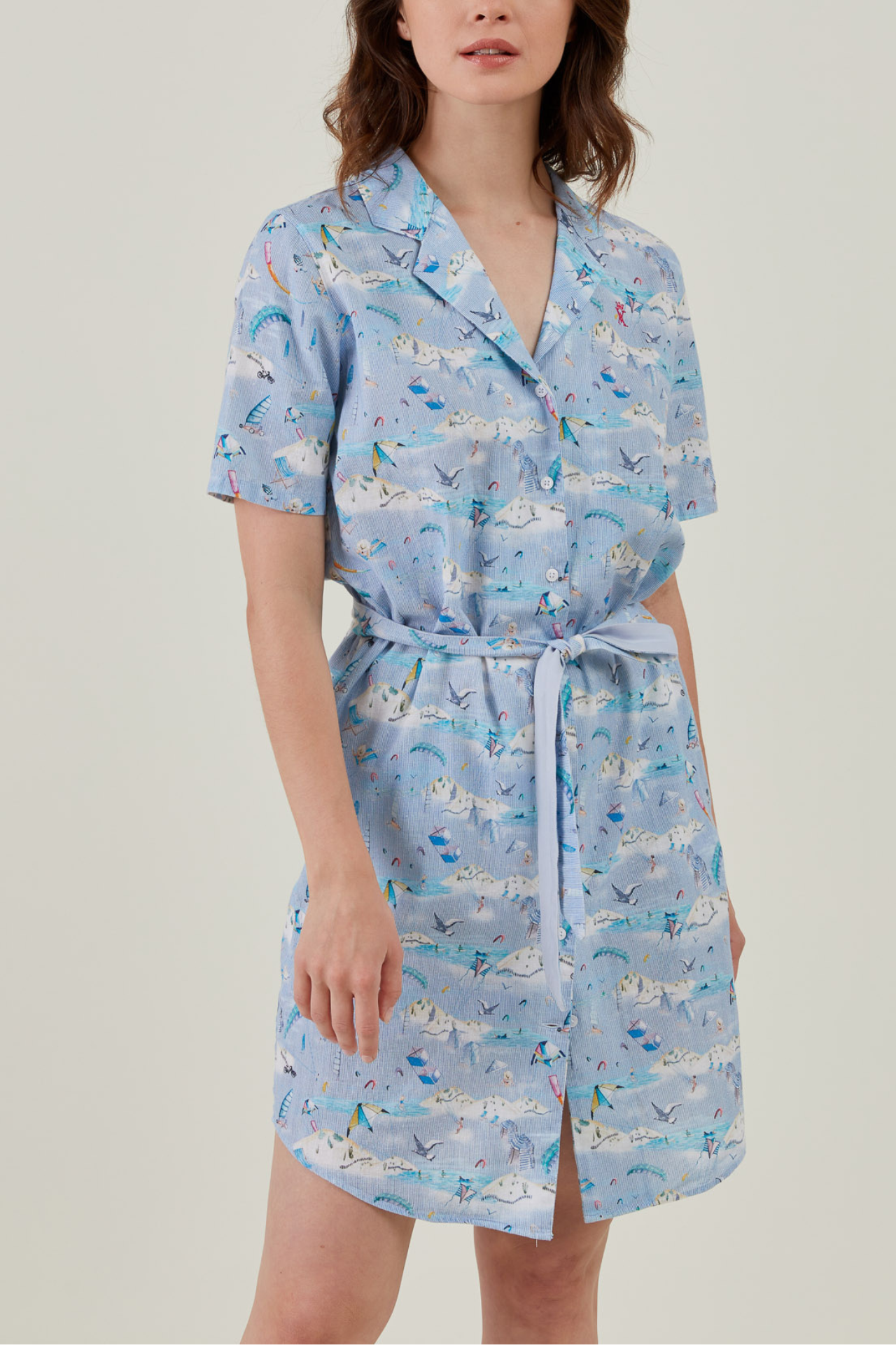 Robe en Coton Lin