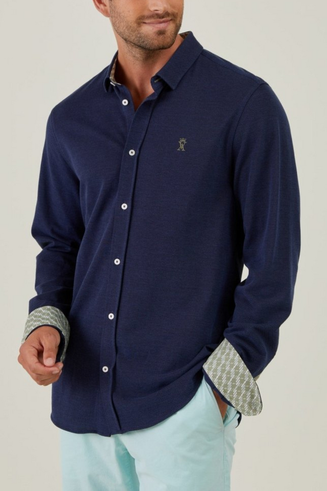 Chemise Slim en Coton Piqué - Image principale