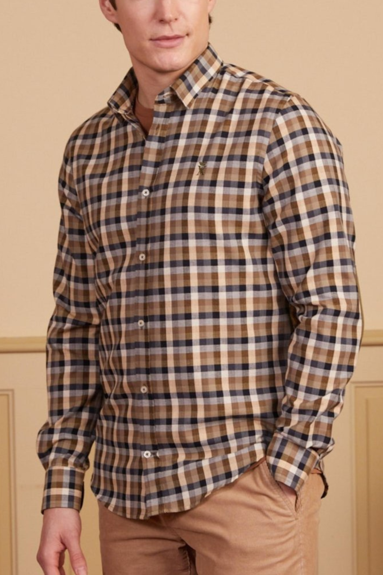 Chemise Cais Slim à Carreaux