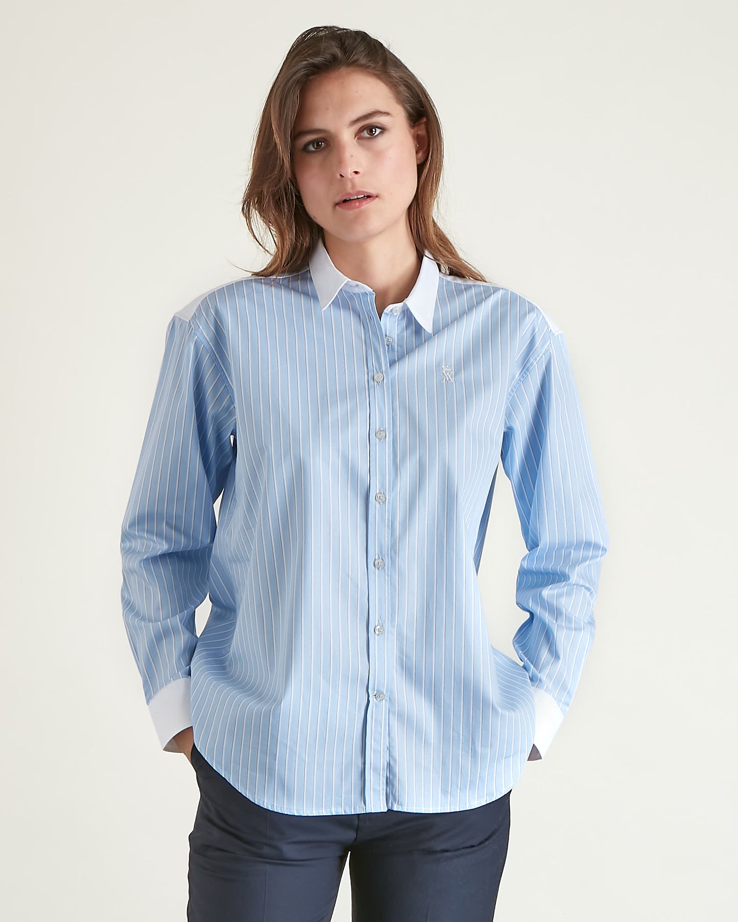 Chemise Bicolore à Rayures