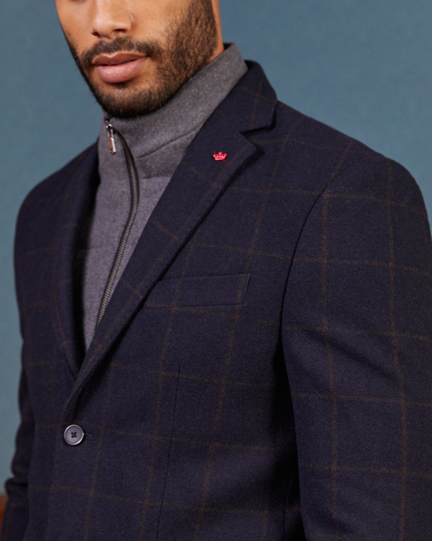 Blazer Slim à carreaux