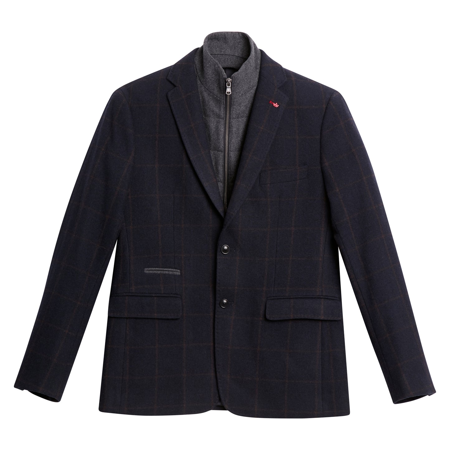 Blazer à Motifs Carreaux