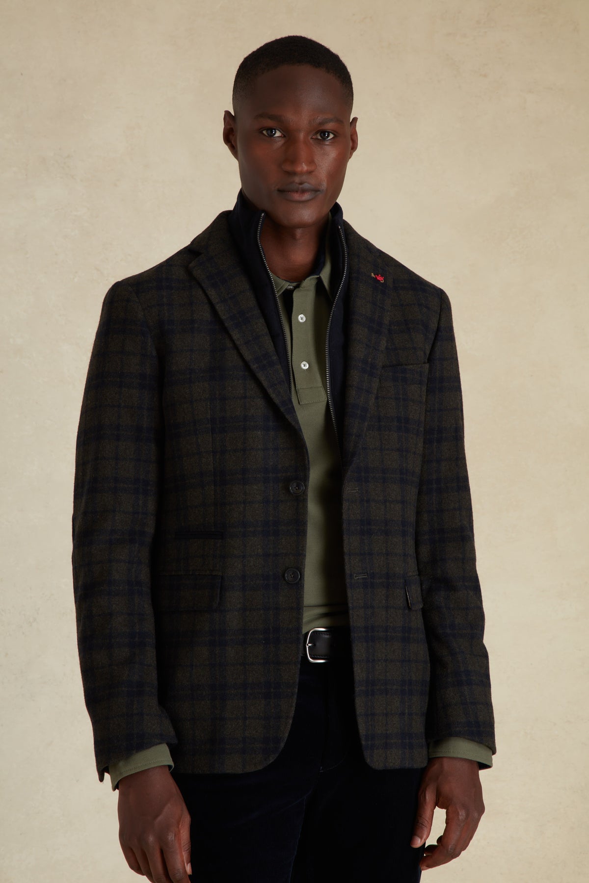 Blazer à Motifs Carreaux