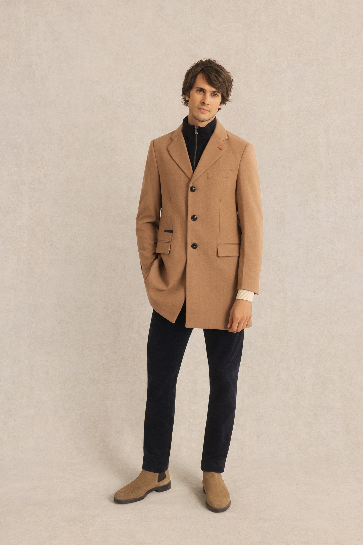 Manteau court en Laine