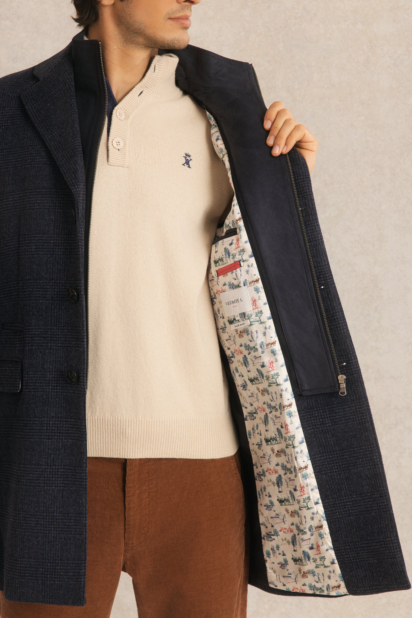 Manteau court en Laine