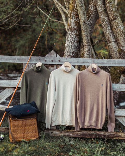 Pull Kilbio Col Roule pour Homme Khaki Vicomte A