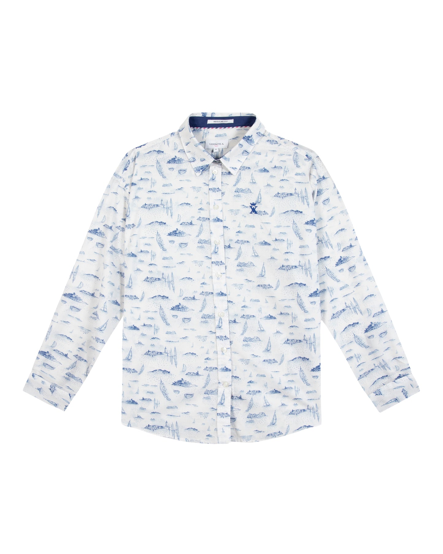 Chemise Motifs Horizon Mer