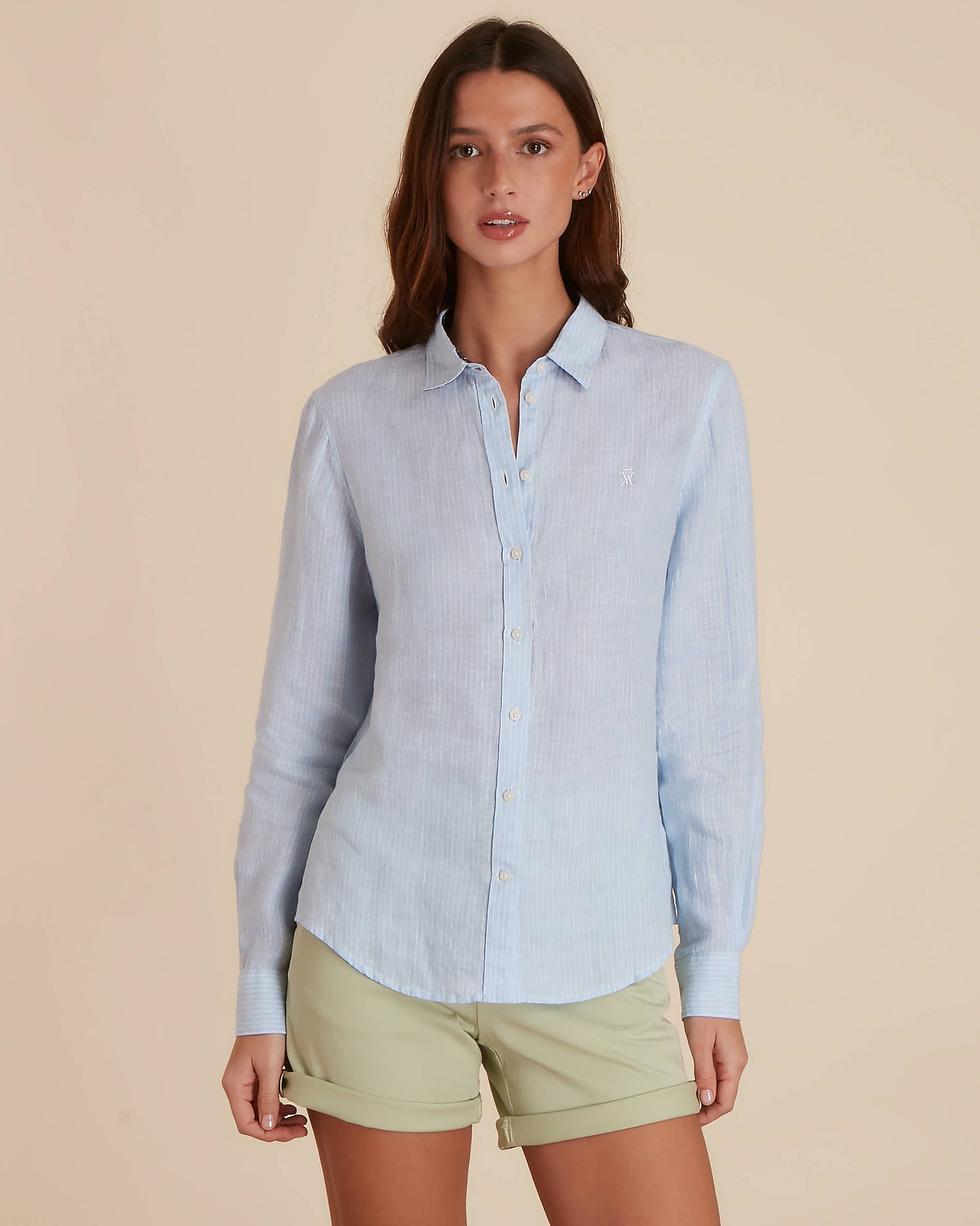 Chemise Motifs Horizon Mer