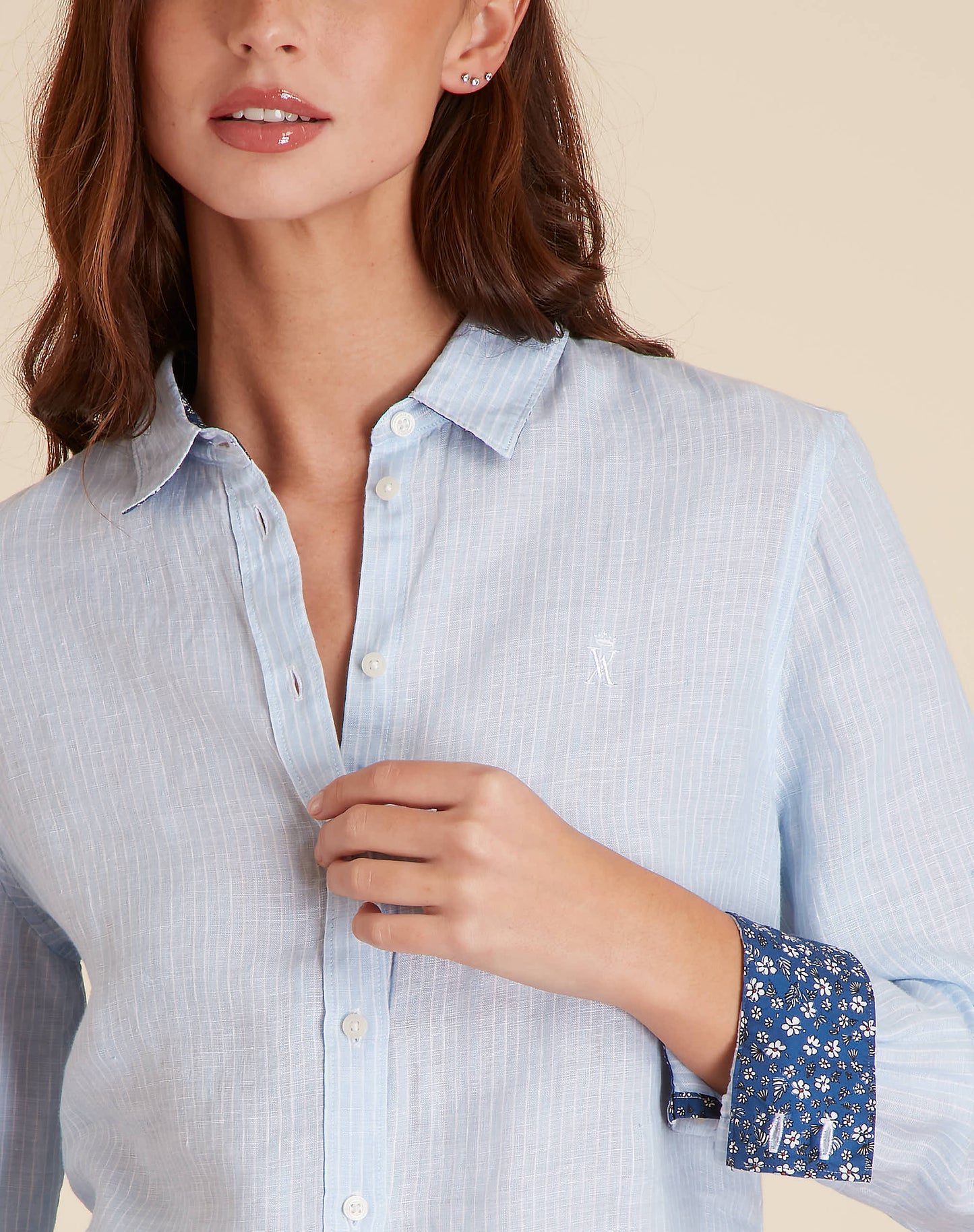 Chemise Motifs Horizon Mer