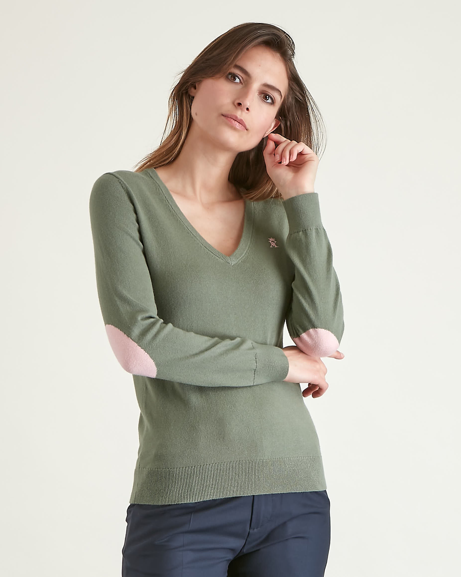 Pull coton cachemire femme sale