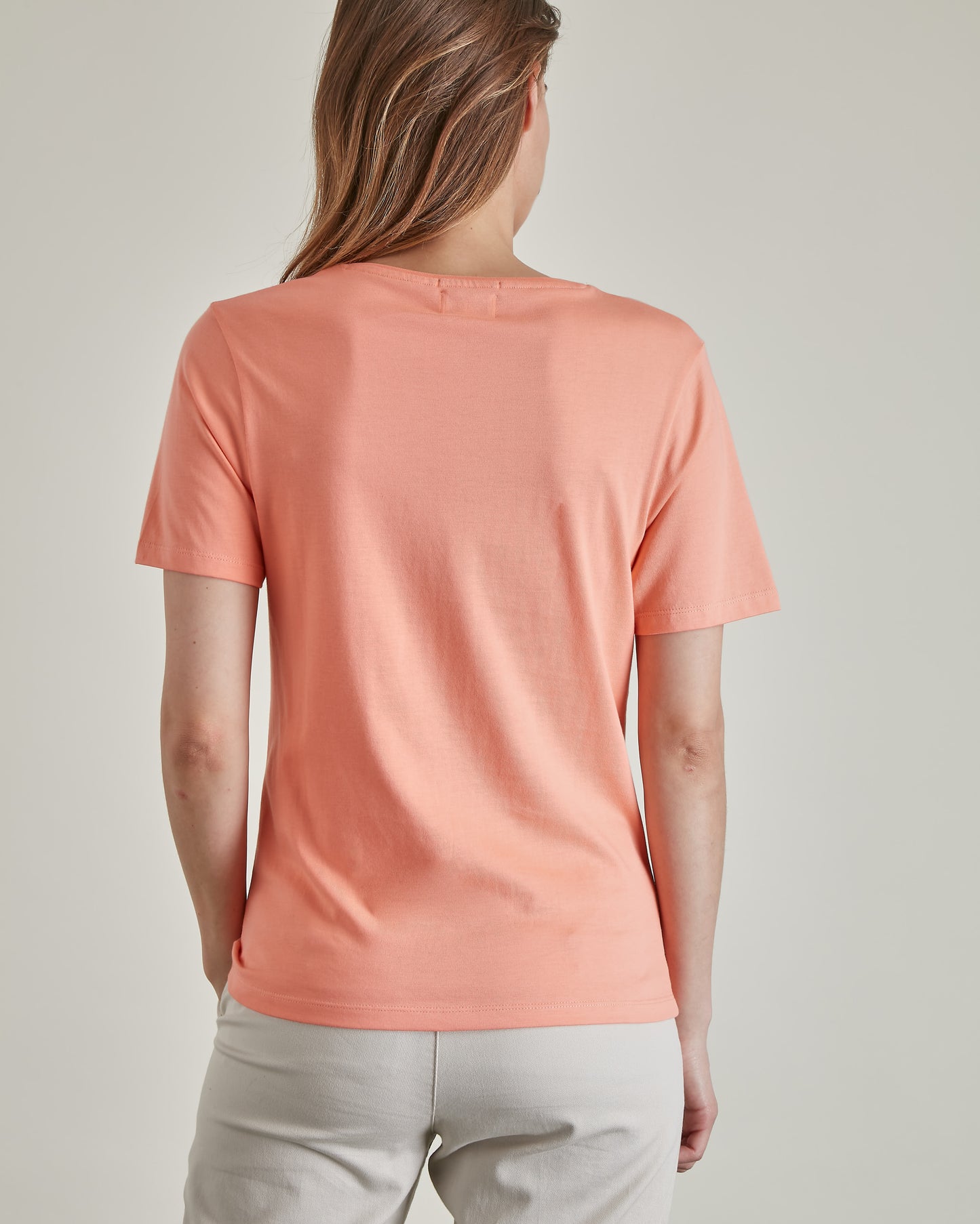 T-shirt Uni Col V