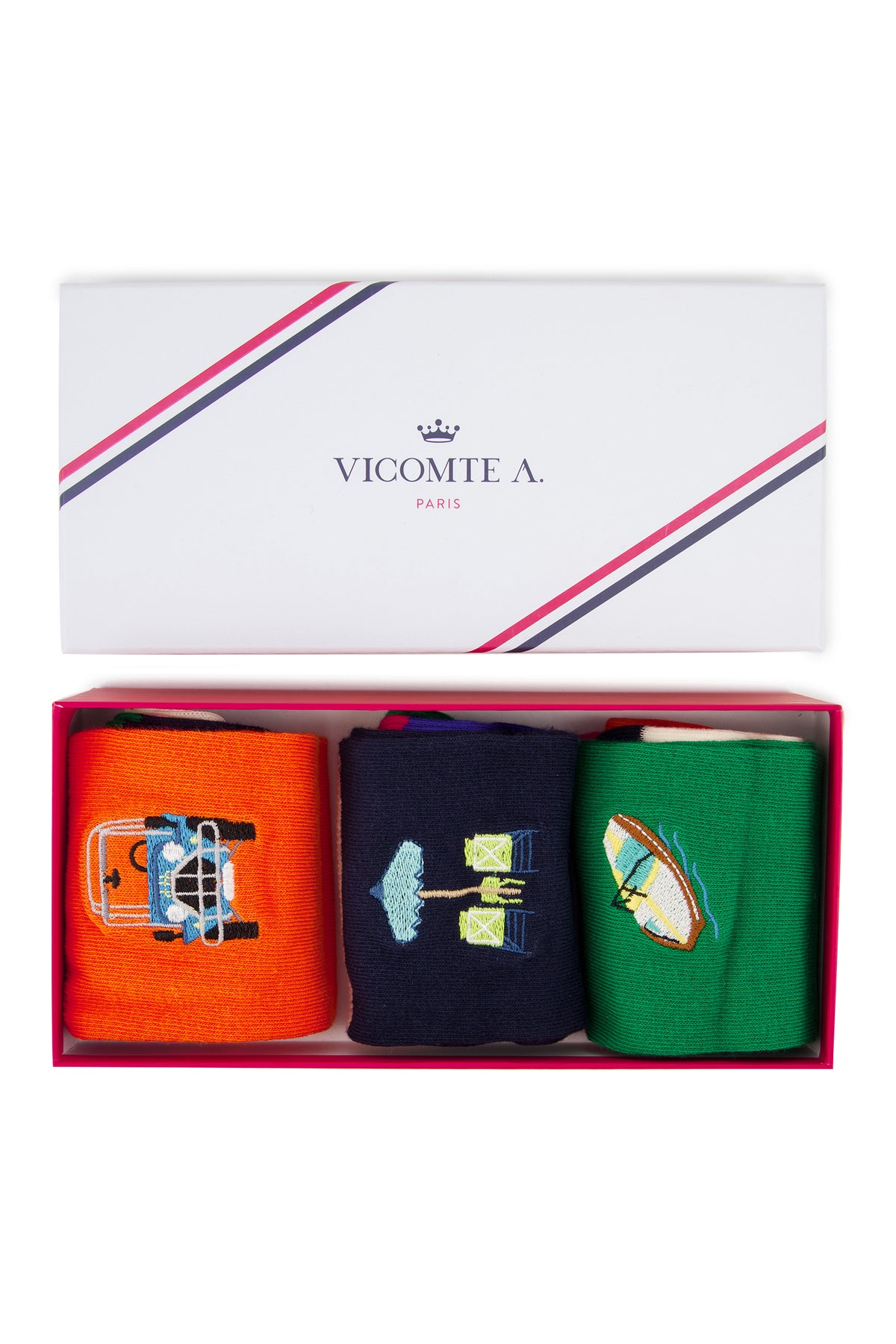 Chaussettes Homme x2 - Pack à Pois - Made in France Chaussettes Homme x2 - Pack à Pois - Made in France