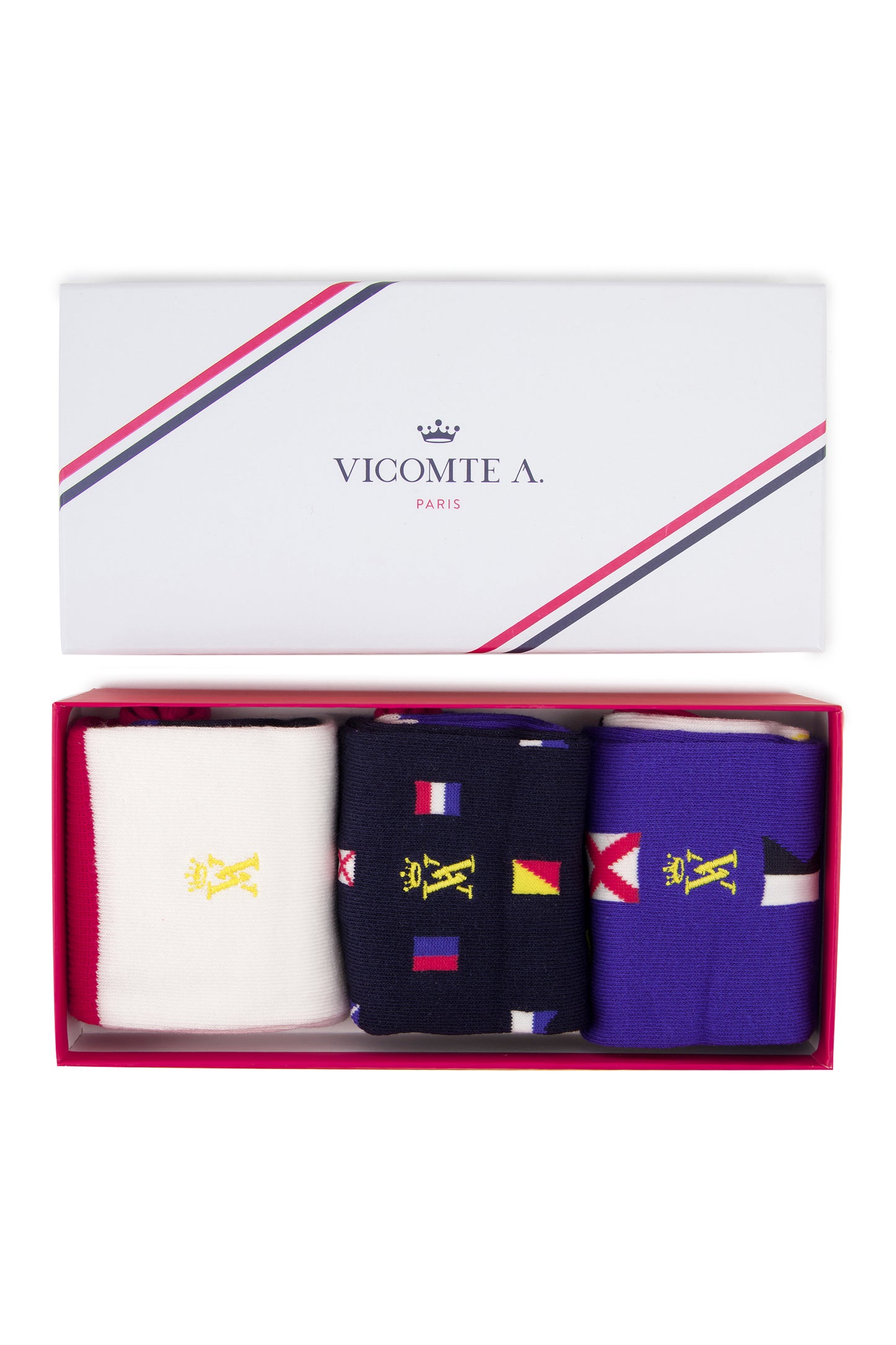 Coffret de chaussettes tricolores