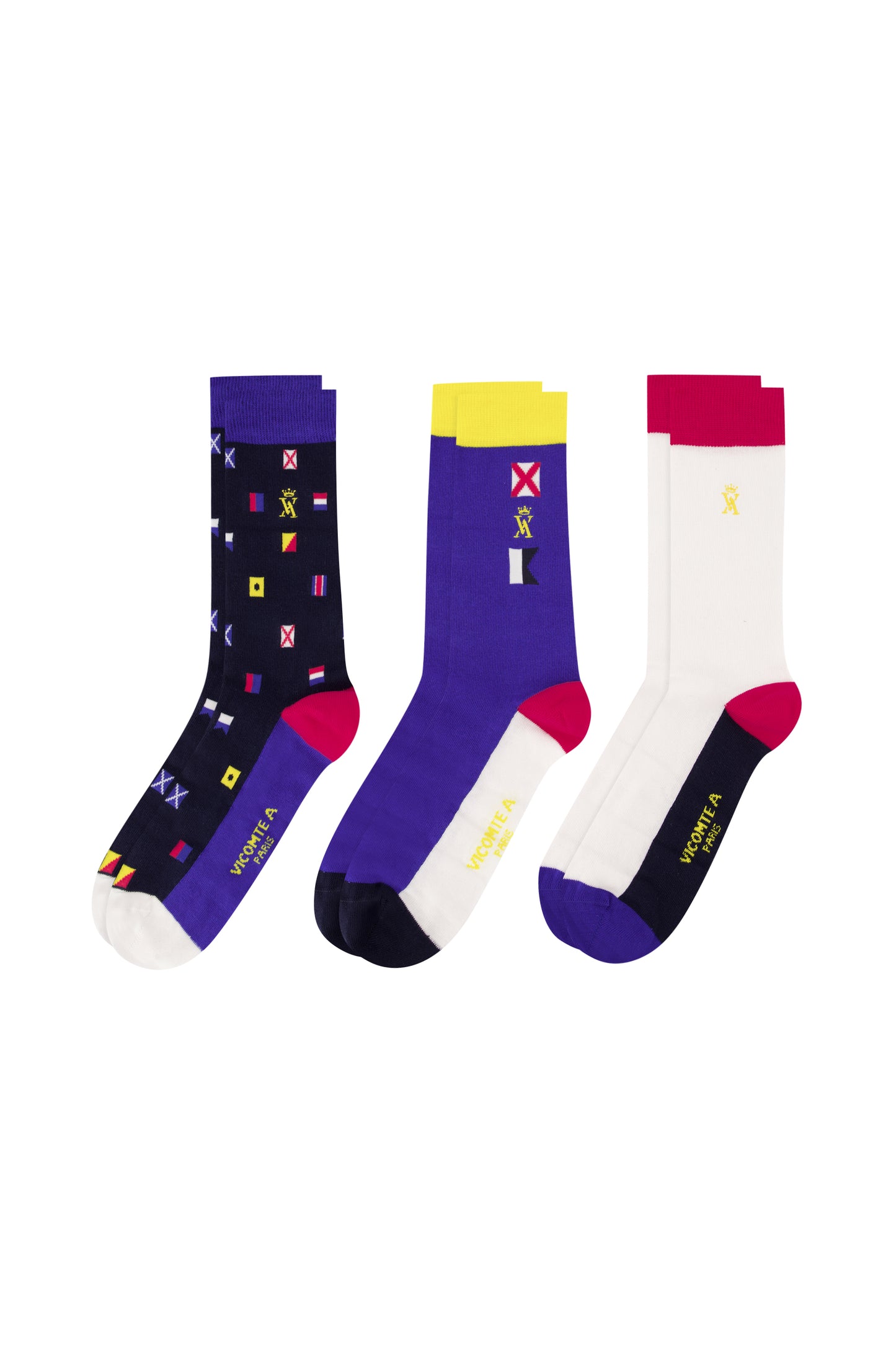 Coffret de chaussettes tricolores