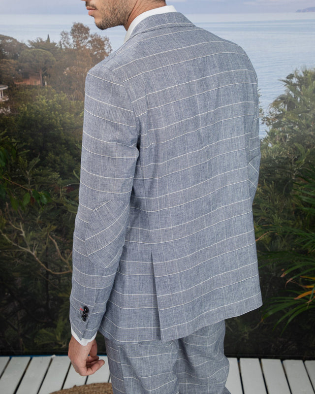 Blazer à motifs pieds de poule - Image principale