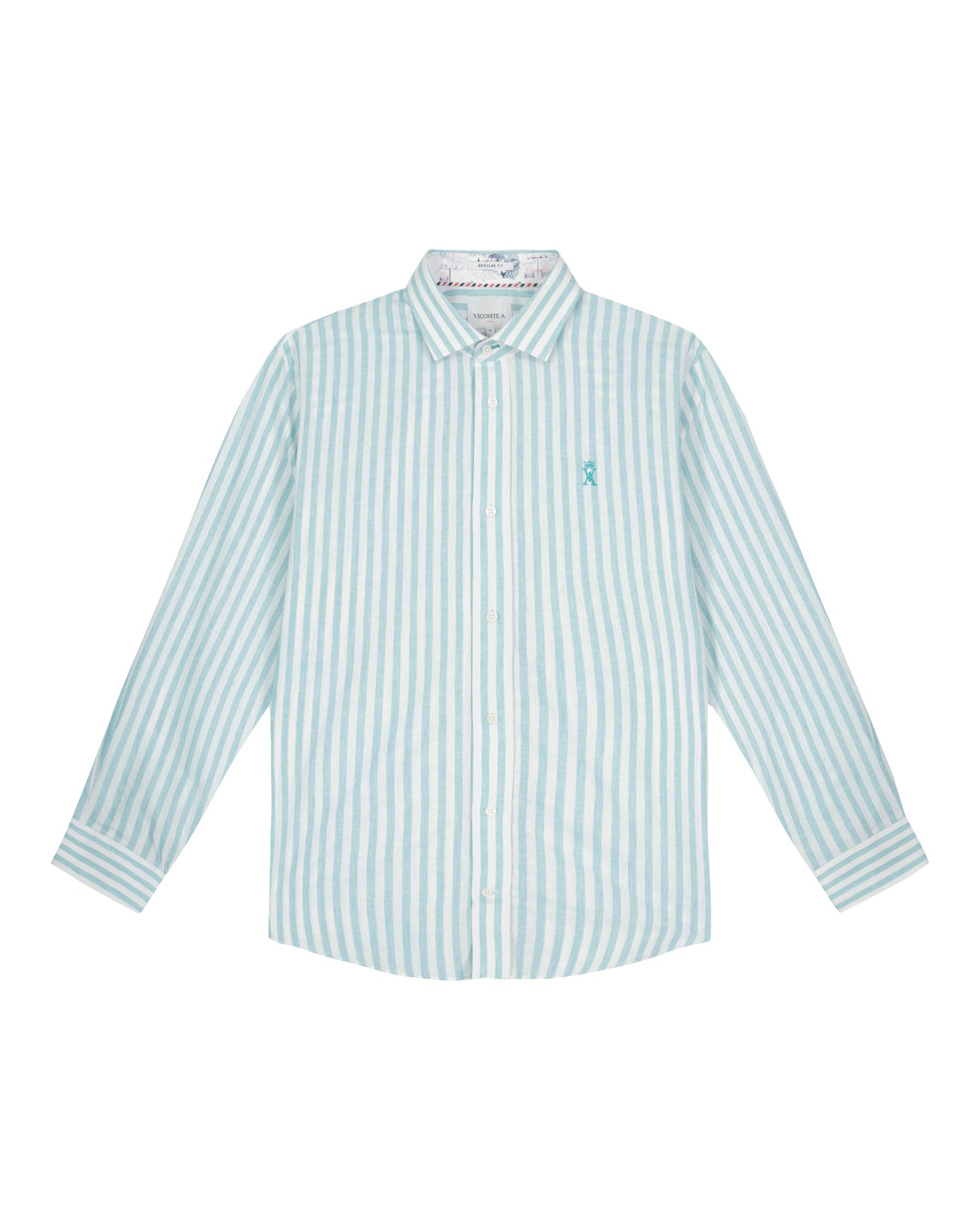 Chemise Regular à Rayures Larges