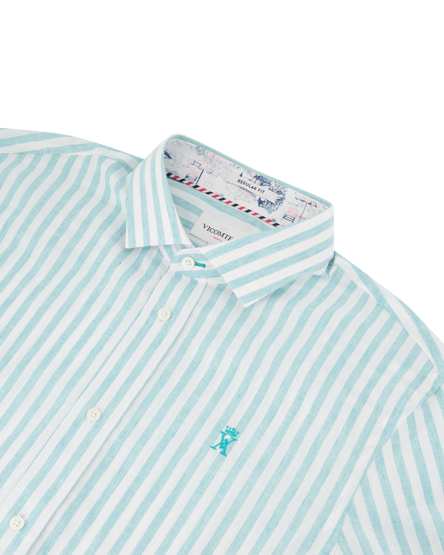 Chemise Regular à Rayures Larges