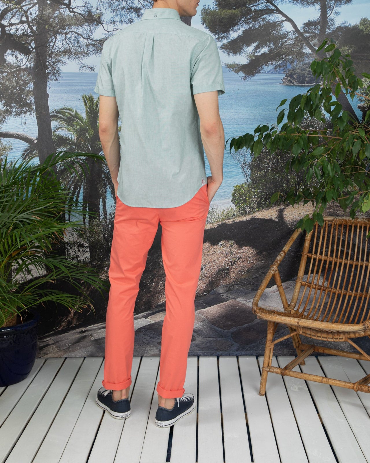 Chemise Slim Manches Courtes