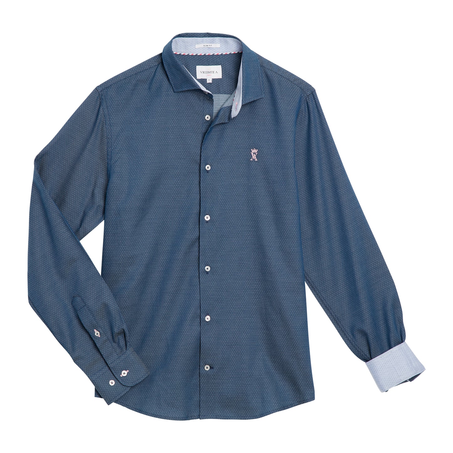 Chemise Slim à Micro Pois