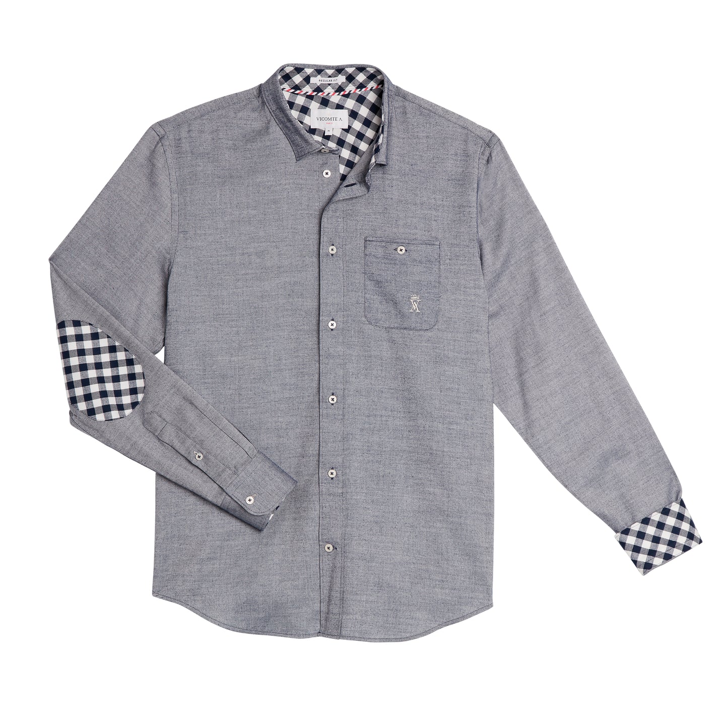 Chemise Regular à Coudières