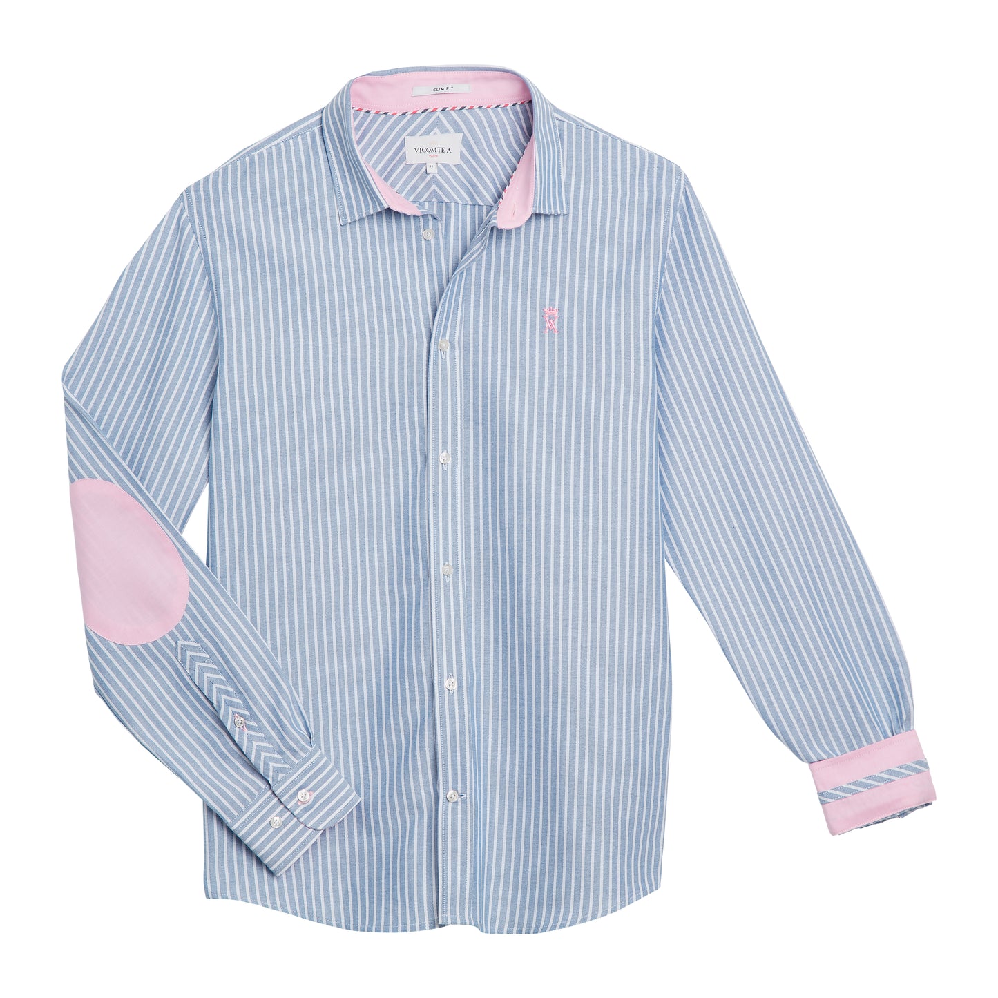 Chemise Slim Oxford à Rayures