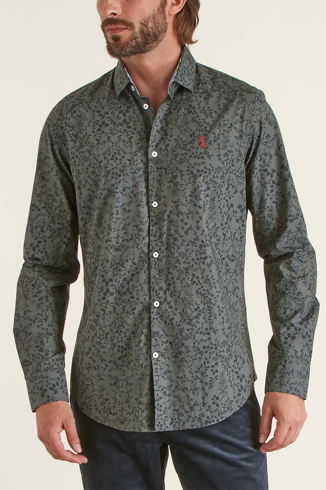 Chemise Slim à Imprimé Feuillage - Image principale