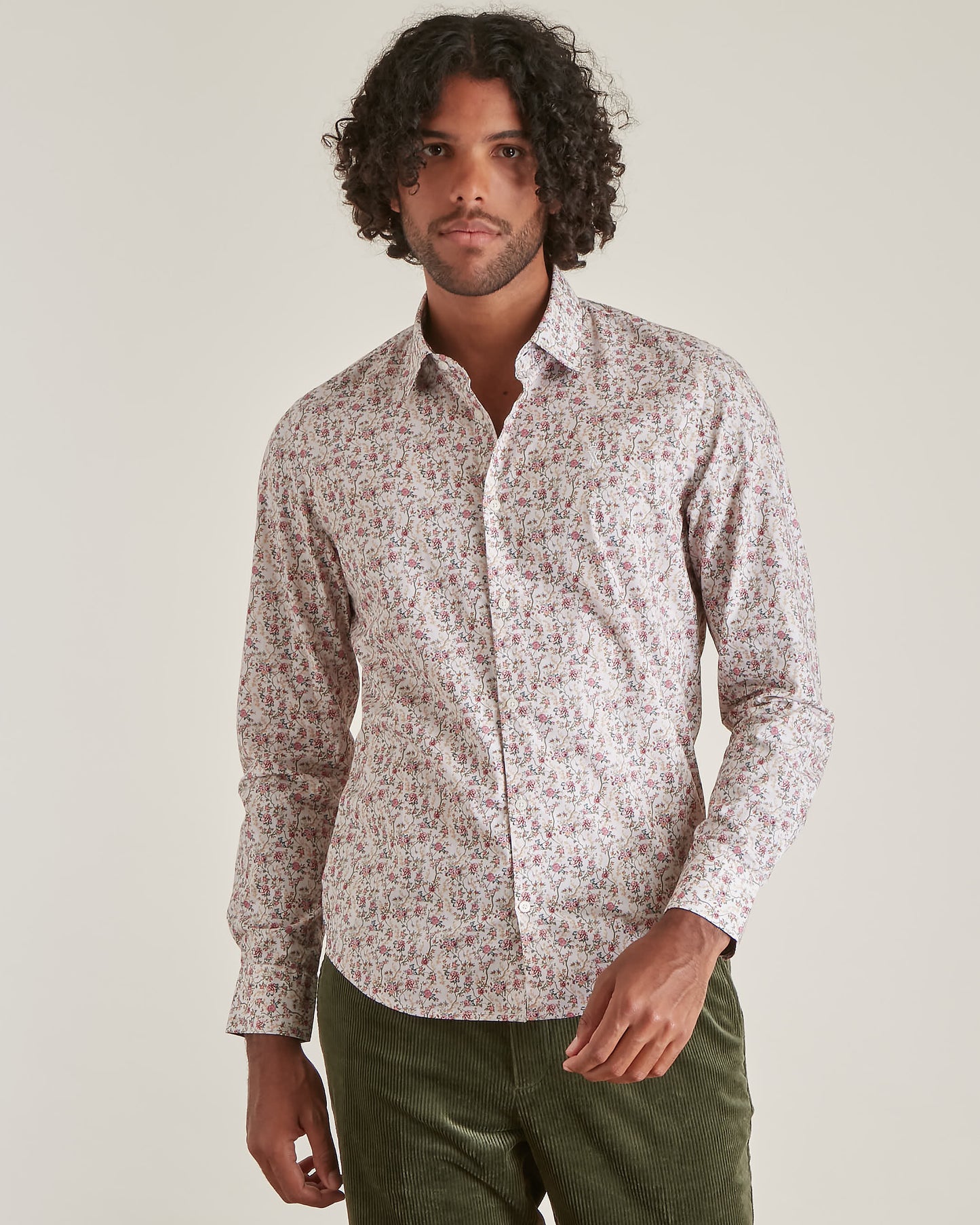 Chemise Slim à Imprimé Bouquet