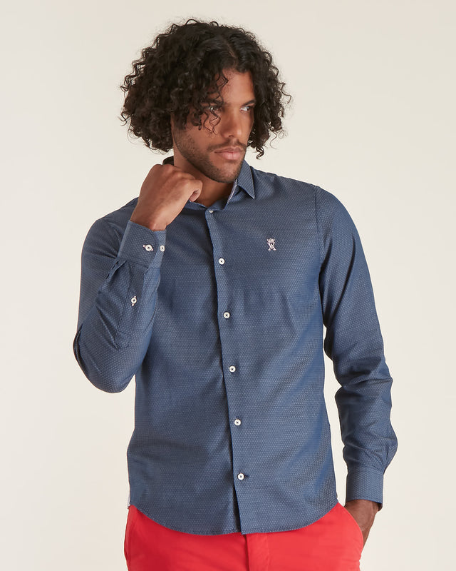 Chemise Slim à Micro Pois - Image principale