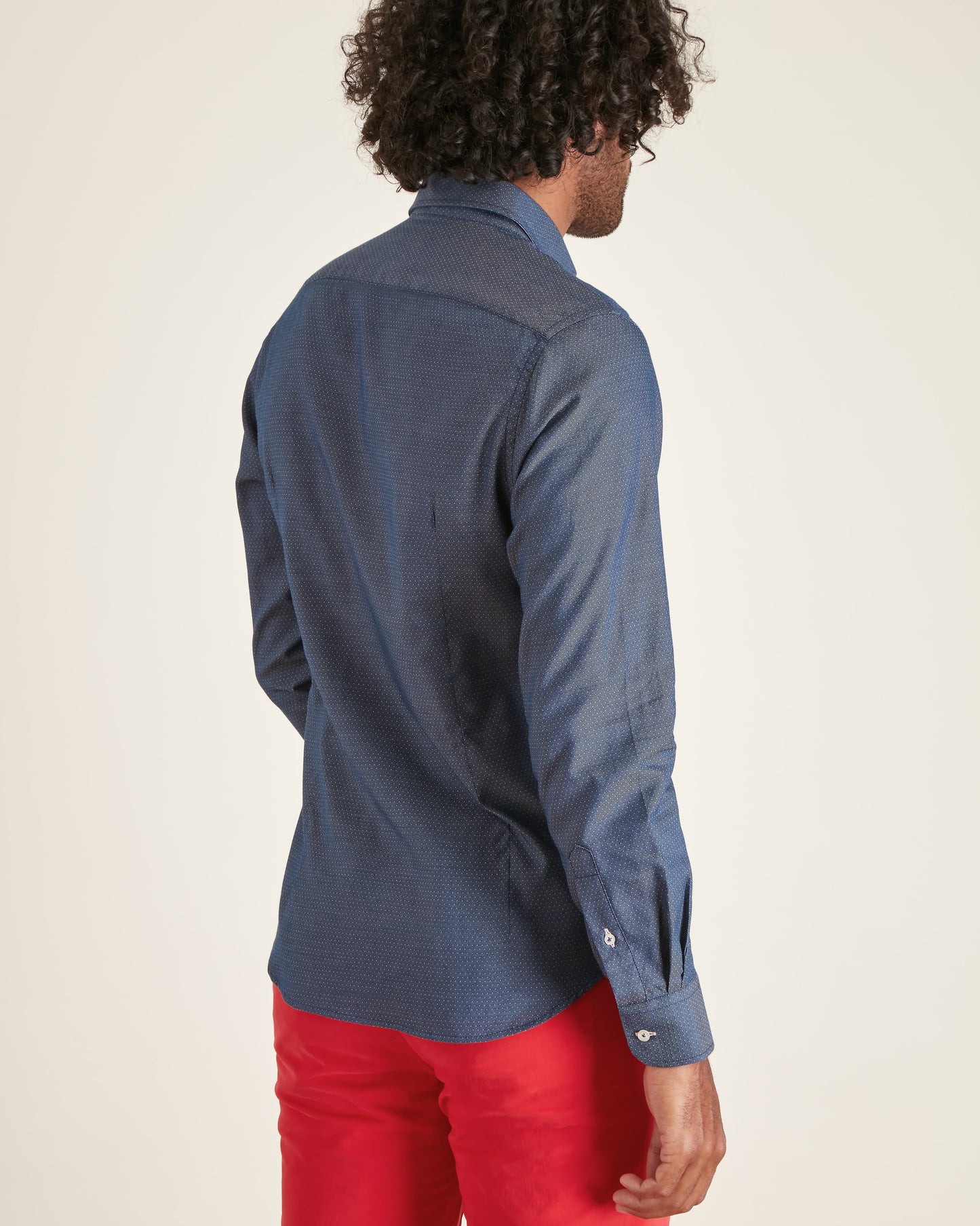 Chemise Slim à Micro Pois
