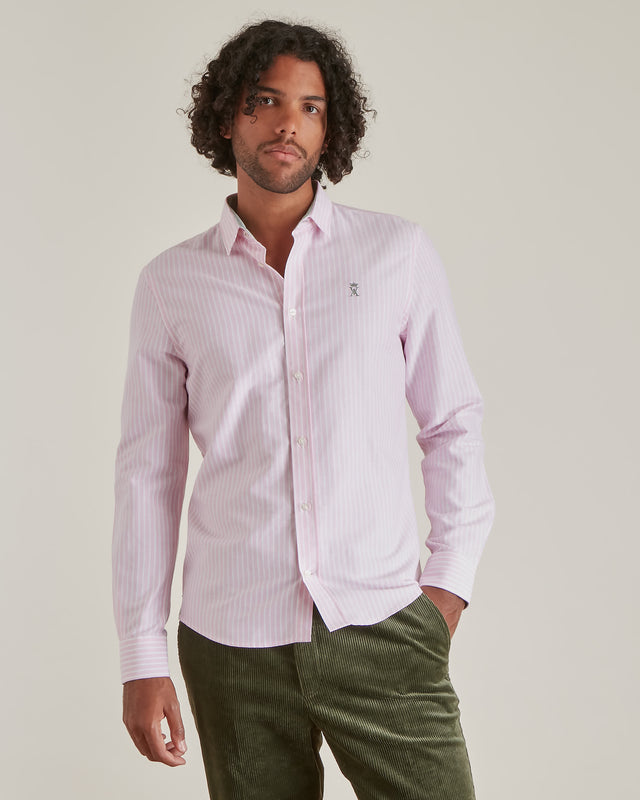 Chemise Slim Oxford à Rayures - Image principale