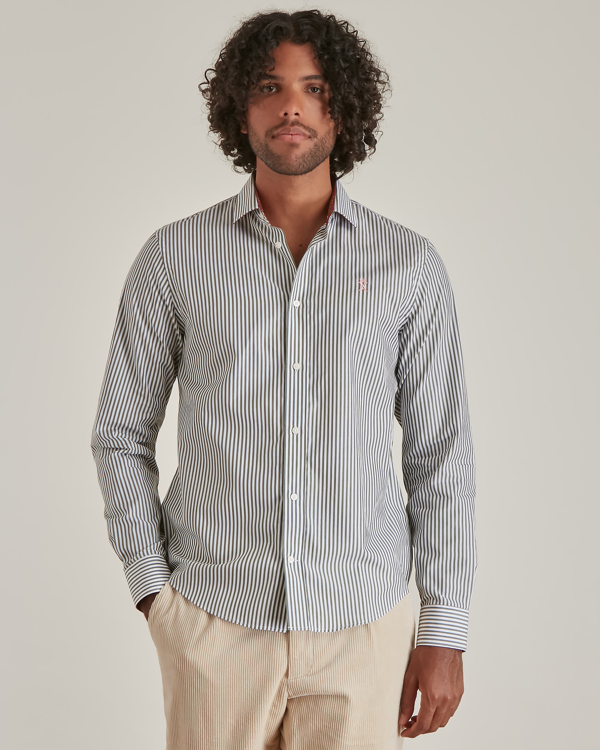 Chemise rayures shops verticales homme