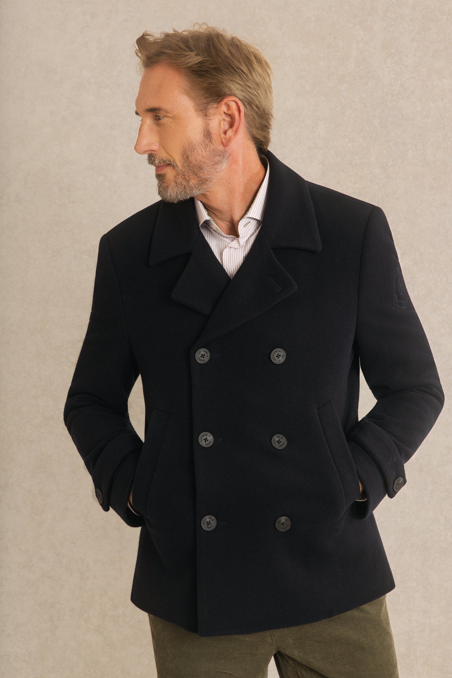 Manteau Caban en Laine