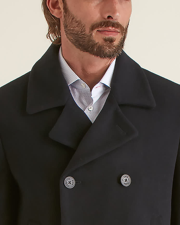 Manteau Caban en Laine