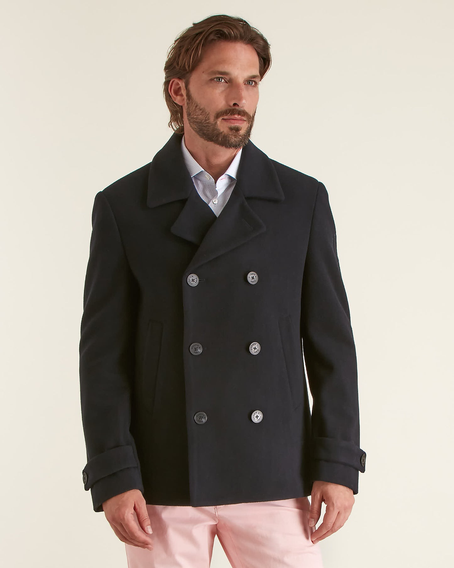 Manteau Caban en Laine