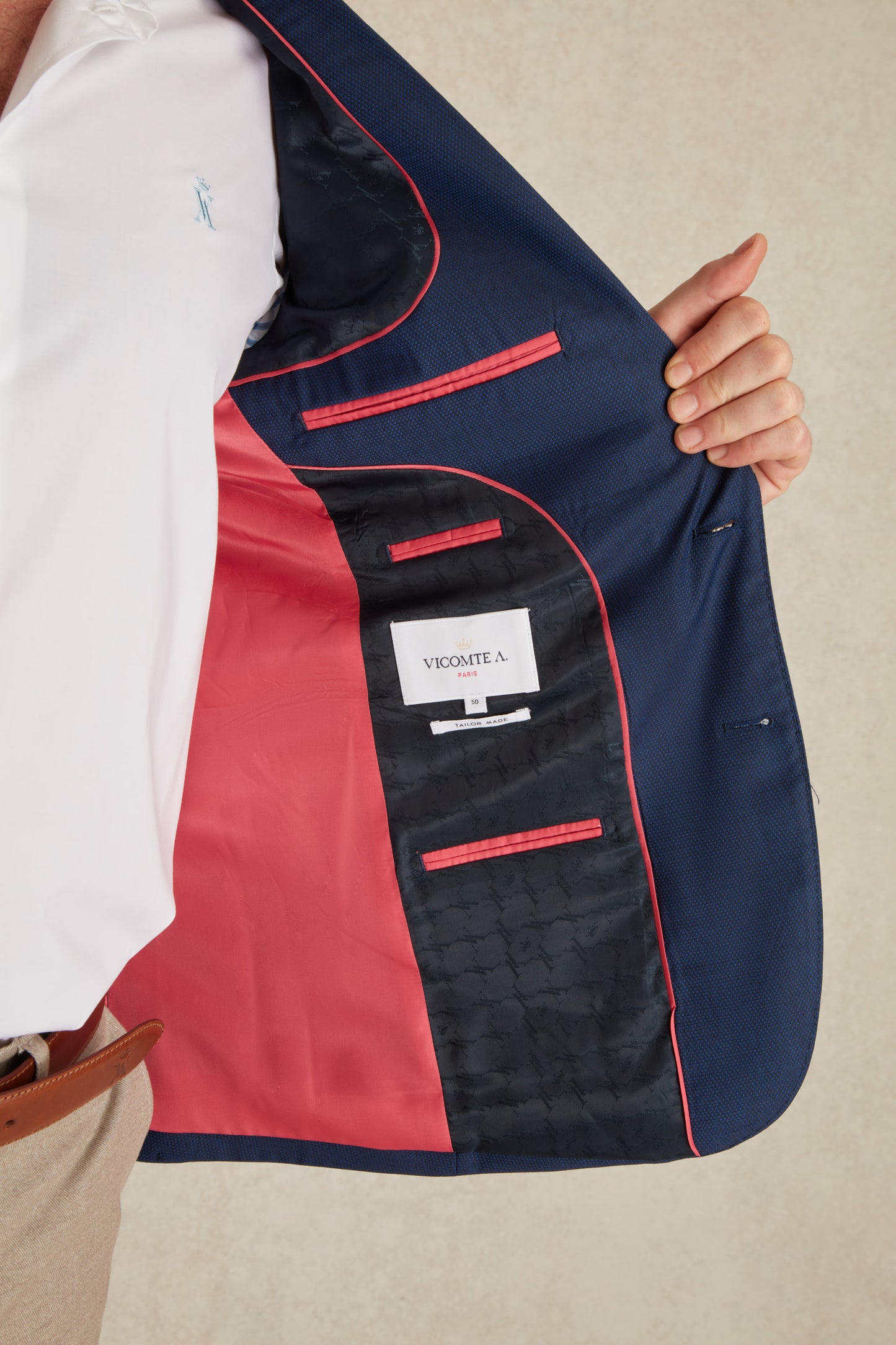 Blazer en Laine Texturé